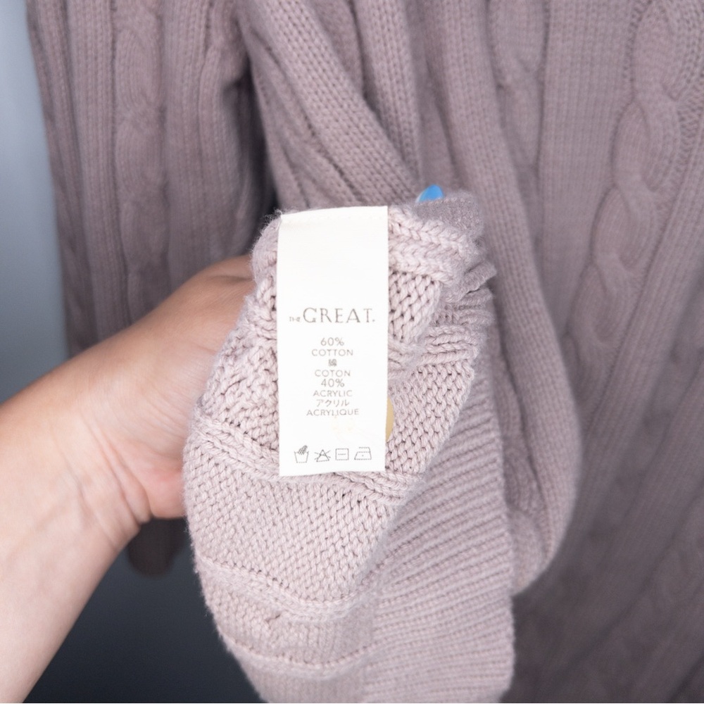 The Great Longline Cable Knit Cardigan Sweater - Picture 11 of 11